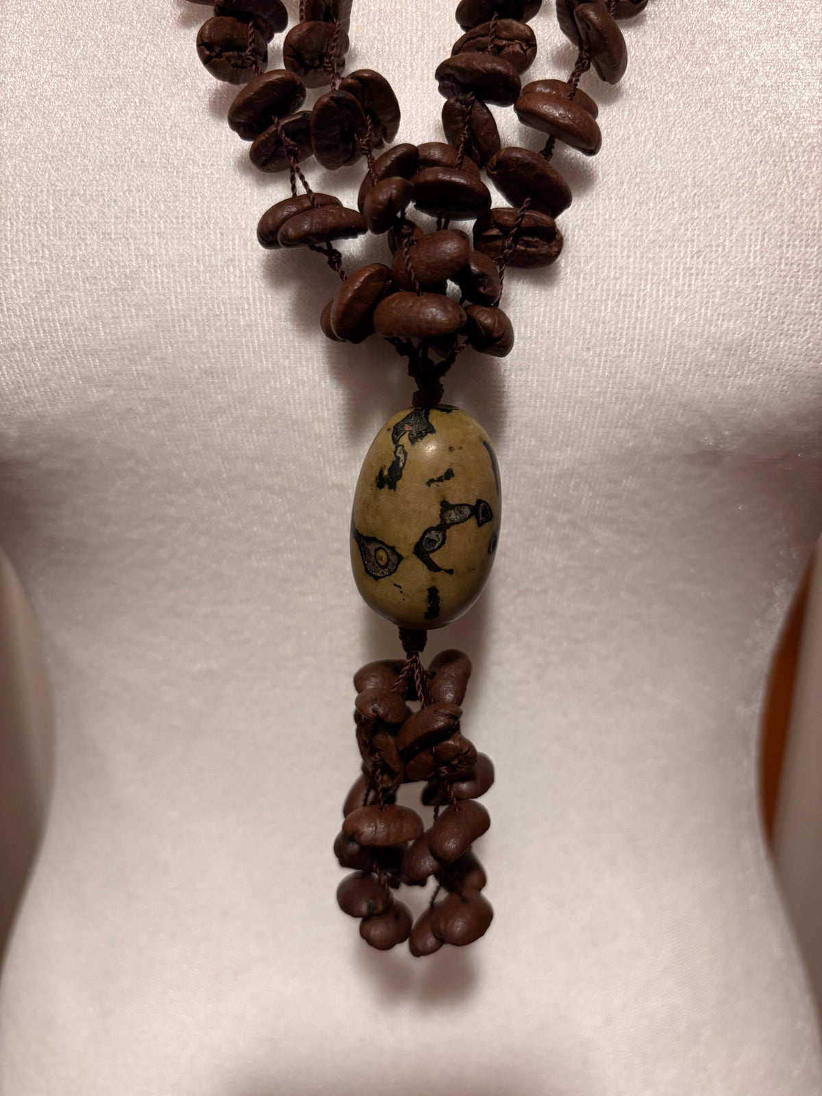 Collar De Semillas De Cafe - Modelo Único