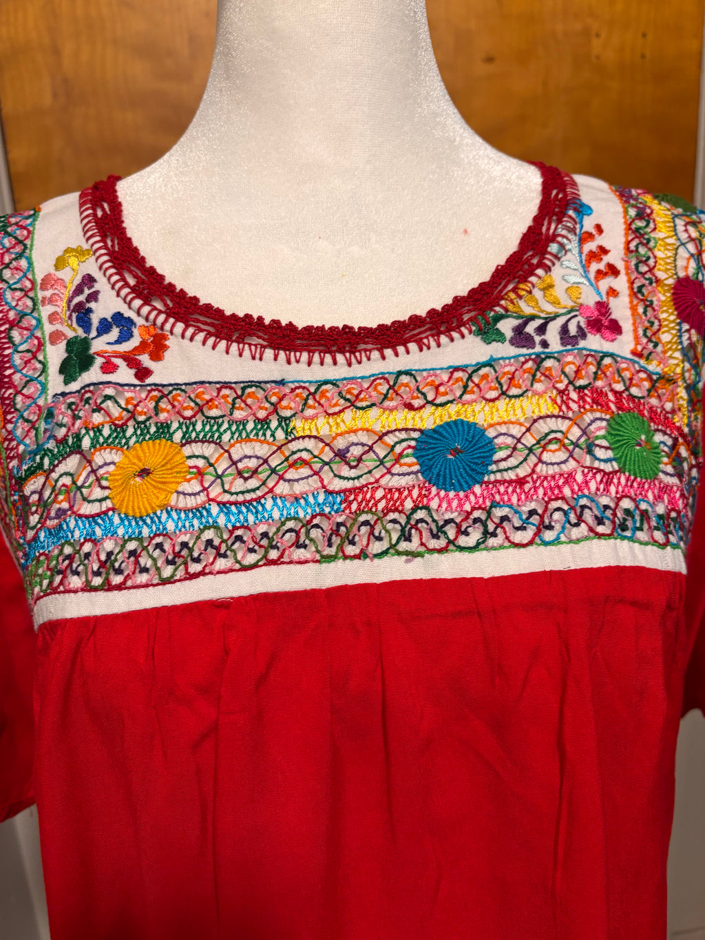 Blusas Deshiladas Oaxaqueñas-Amarillo y Roja-Modelos Únicos