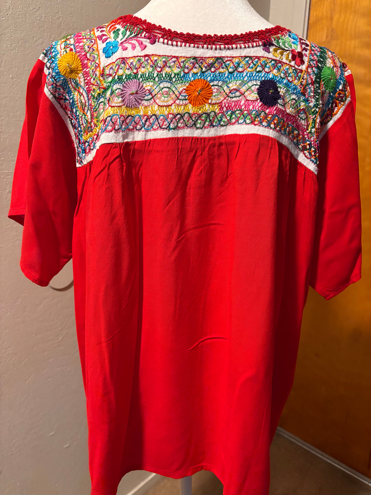 Blusas Deshiladas Oaxaqueñas-Amarillo y Roja-Modelos Únicos
