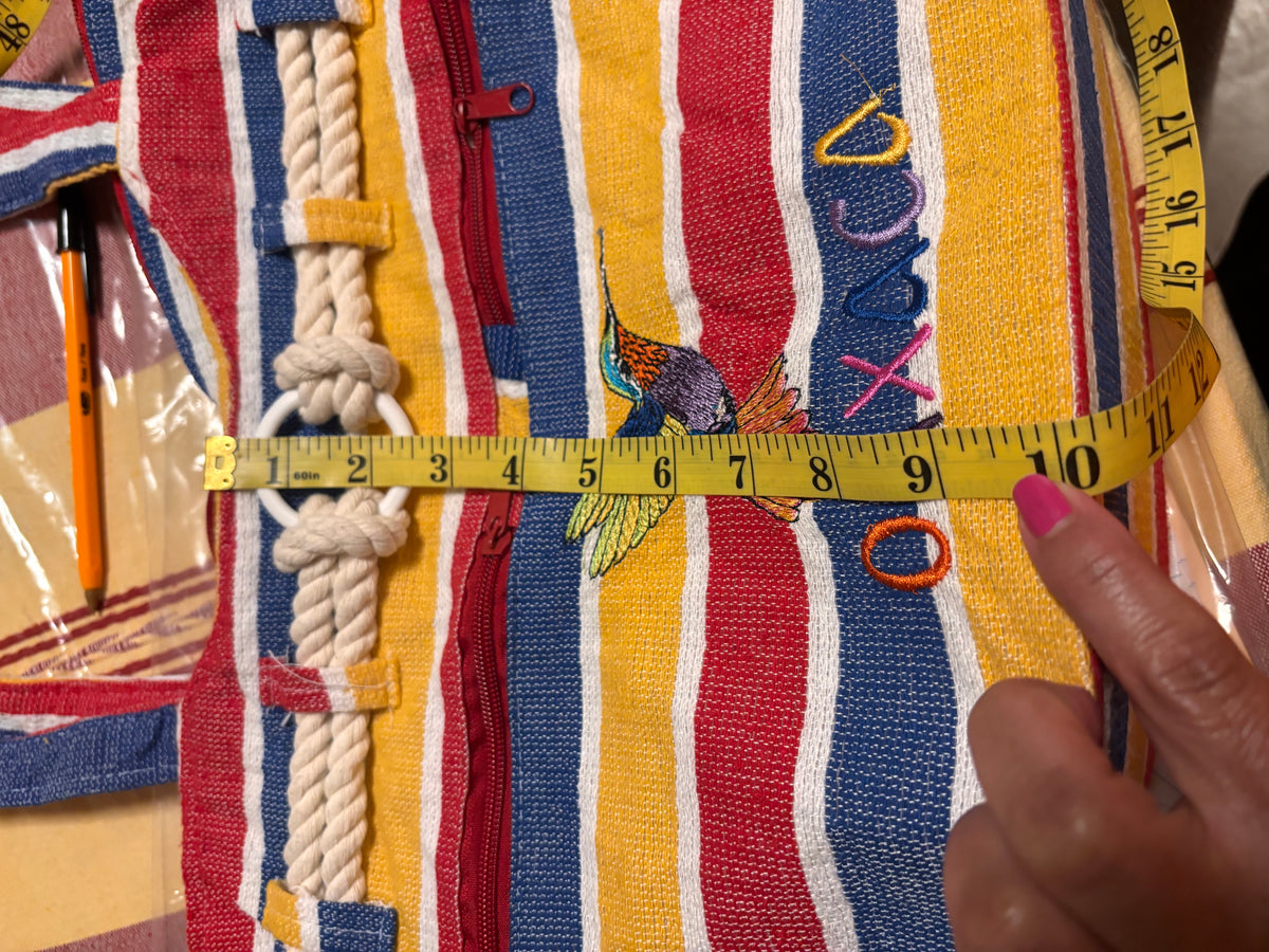 Bolsa De Telar A Rayas-Modelo Único