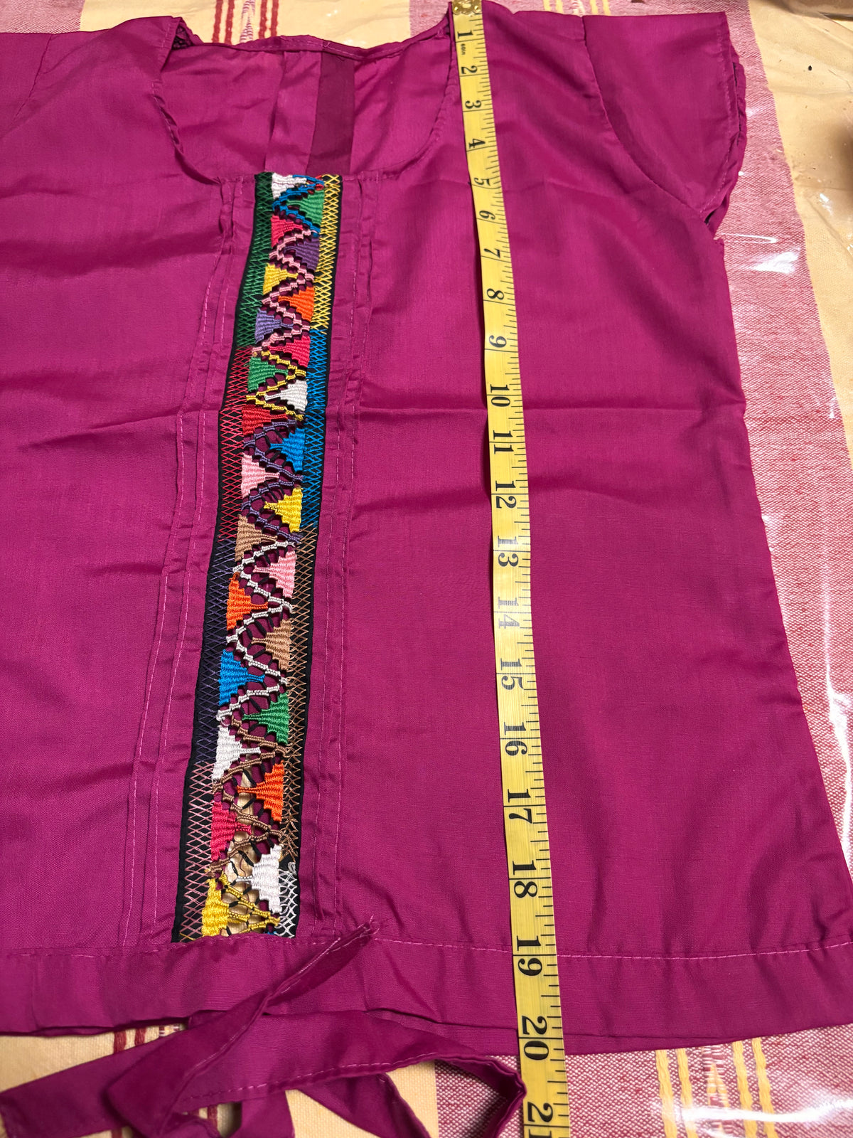 Blusa De Niña Deshilada -Fuchsia