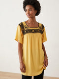 Blusas Deshiladas Oaxaqueñas-Amarillo y Roja-Modelos Únicos