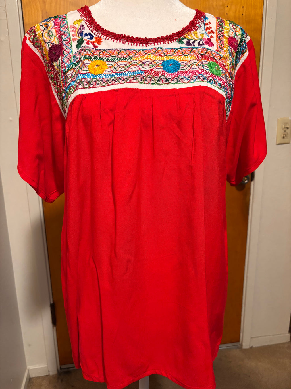 Blusas Deshiladas Oaxaqueñas-Amarillo y Roja-Modelos Únicos