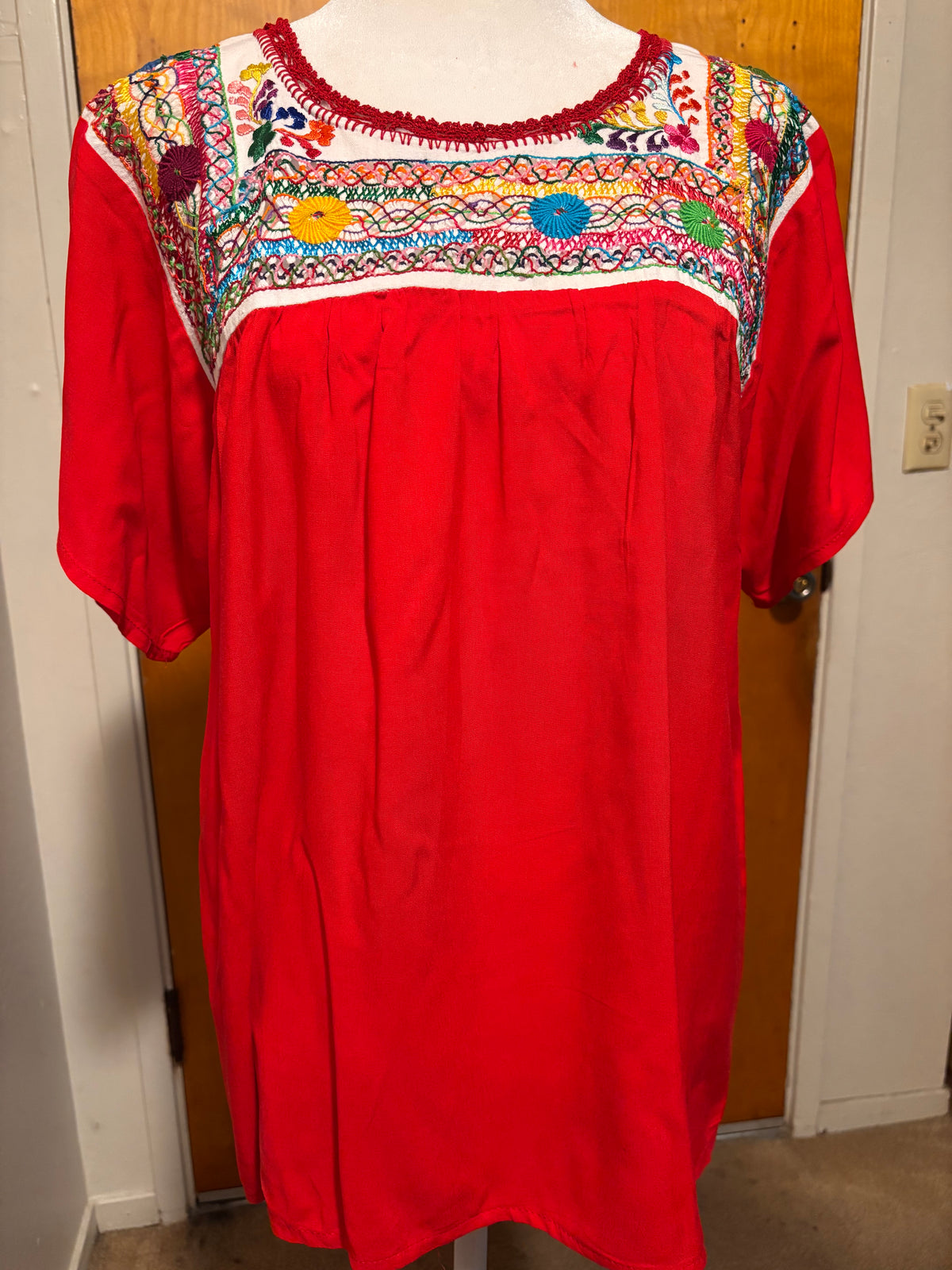 Blusas Deshiladas Oaxaqueñas-Amarillo y Roja-Modelos Únicos