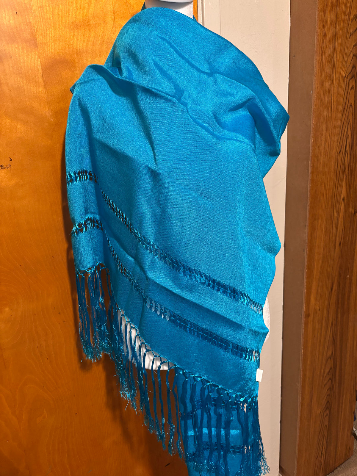 Rebozo De Seda -Azul