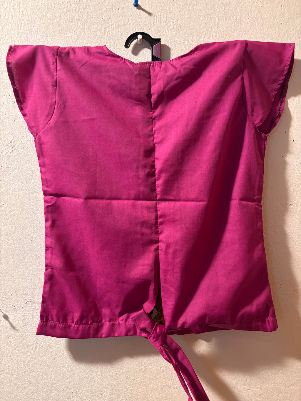 Blusa De Niña Deshilada -Fuchsia