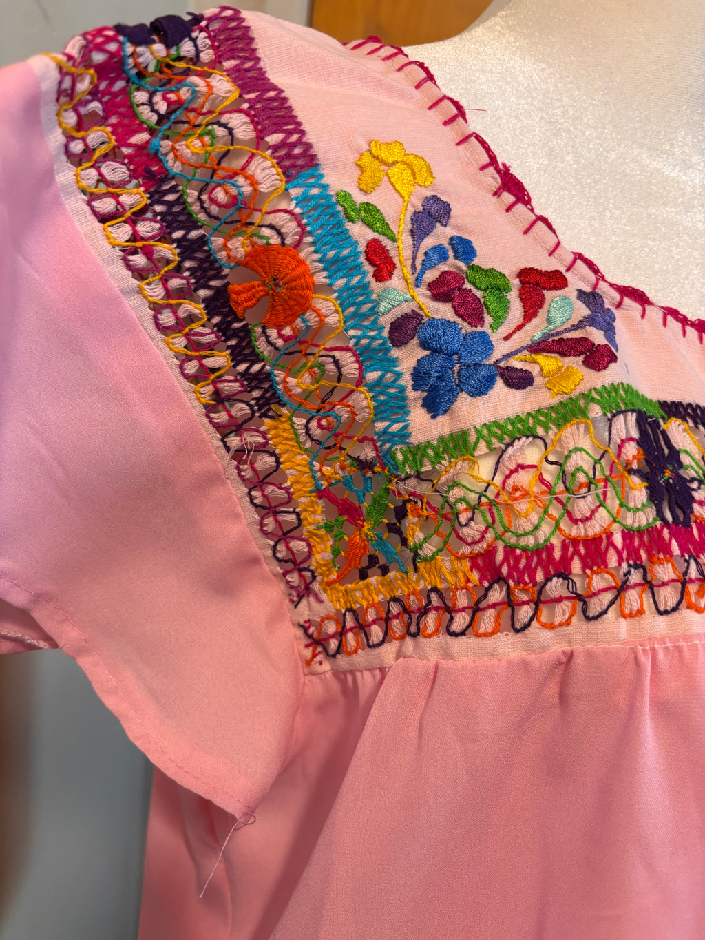 Blusa Deshilada Oaxaqueña -Modelo Único