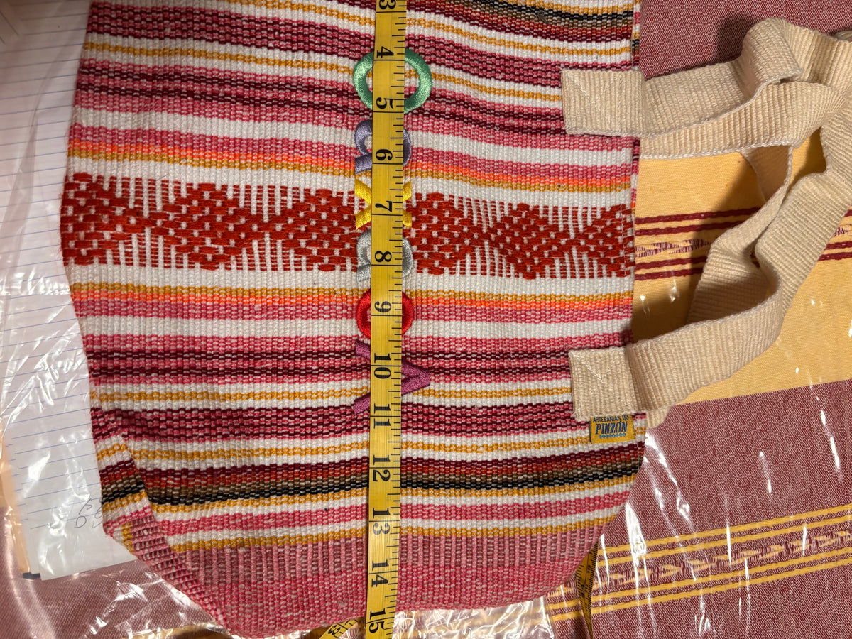 Bolsa De Telar A Rayas-Modelo Unico