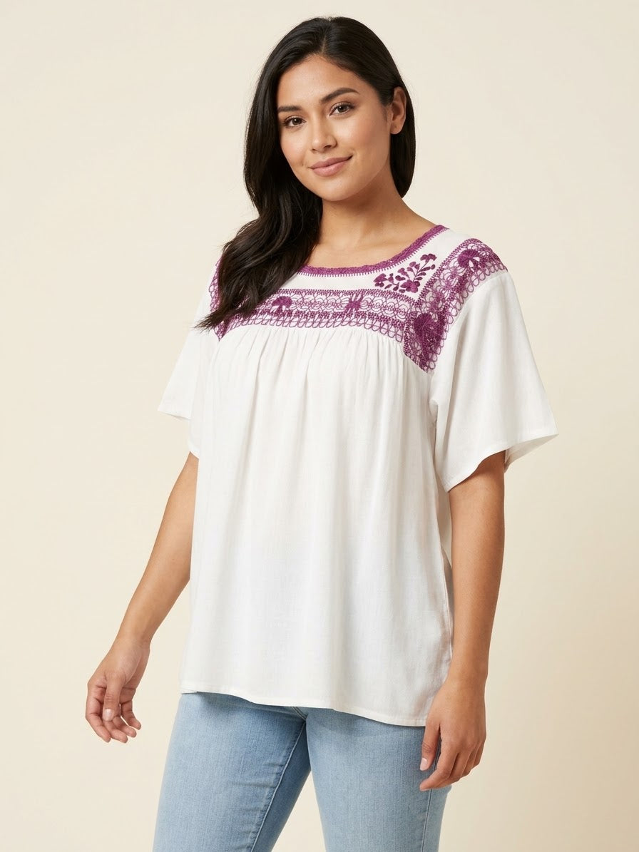 Blusa deshilada - Modelo Único