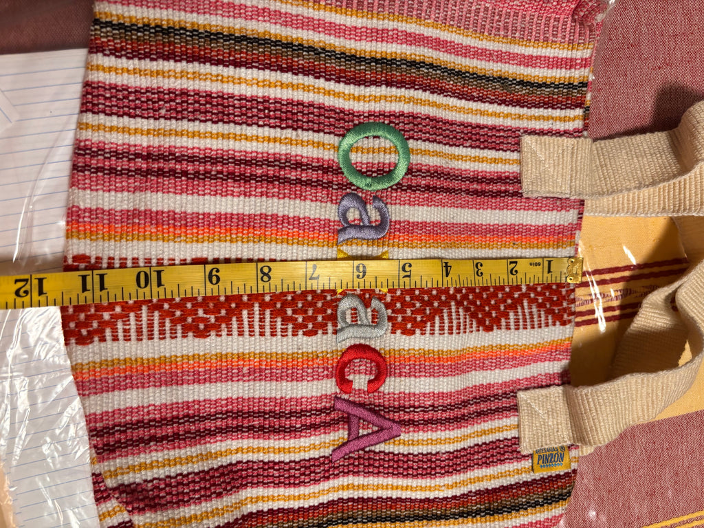 Bolsa De Telar A Rayas-Modelo Unico