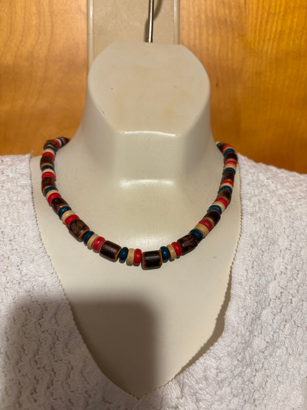 Collar Oaxaqueño De Madera ~Modelo Único ~Cuentas de Colores