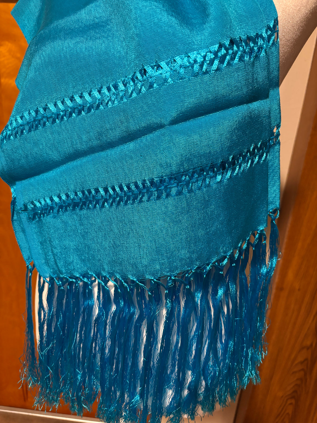 Rebozo De Seda -Azul