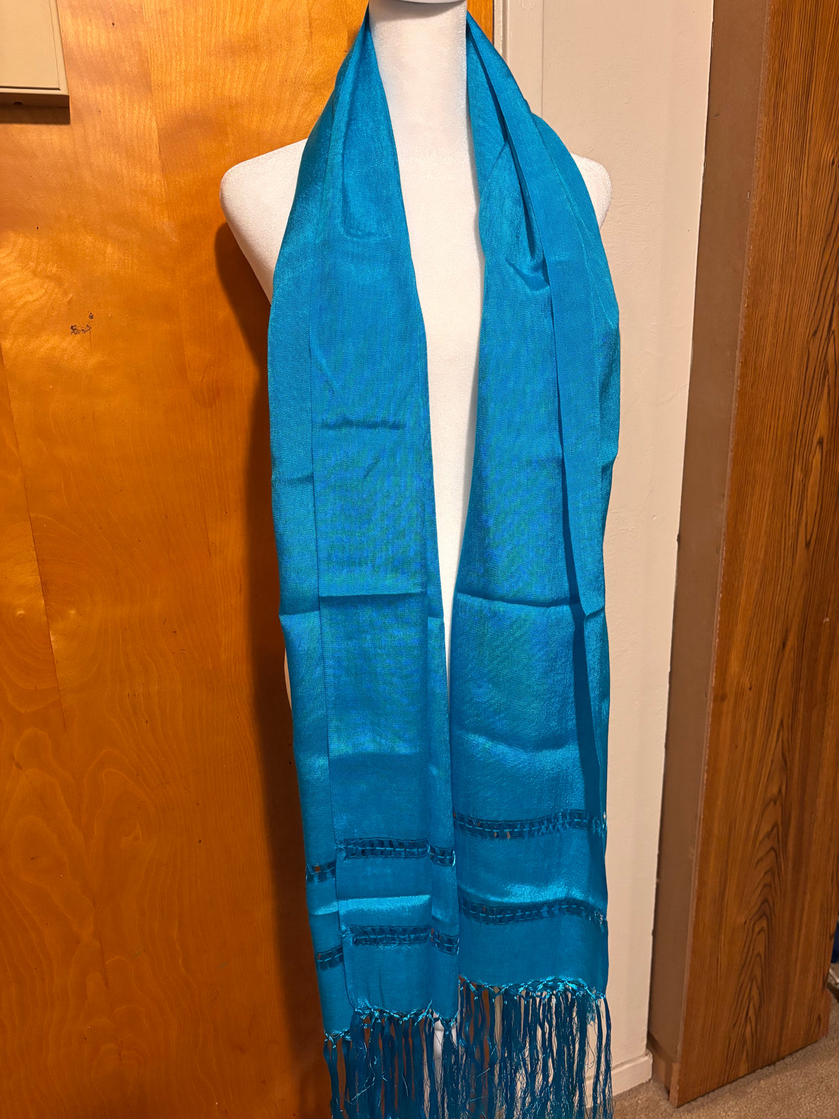 Rebozo De Seda -Azul