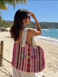 Bolsa De Telar A Rayas-Modelo Unico