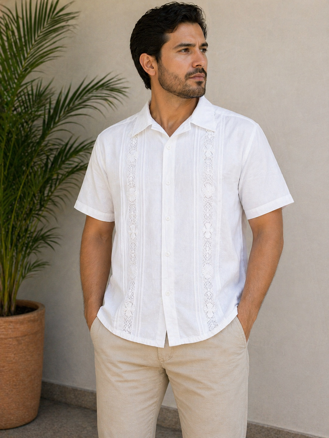 Camisas De Manta Oaxaqueñas- Blanca Y Negra