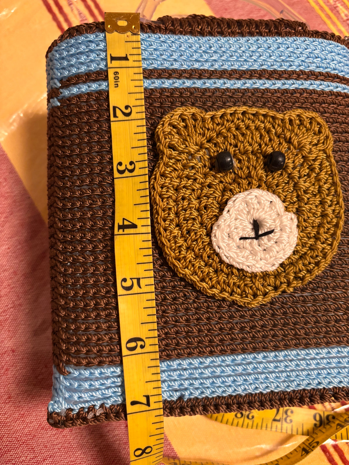 Bolsa De Mano Tejida - De Oso -Café