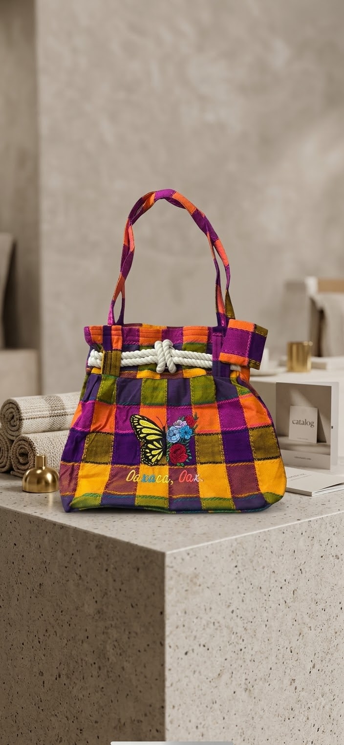 Bolsa De Telar De Cuadros- Modelo Único-Colóres