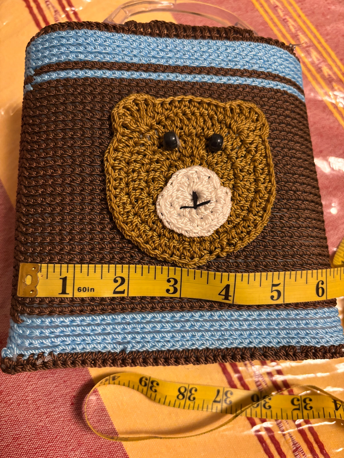 Bolsa De Mano Tejida - De Oso -Café