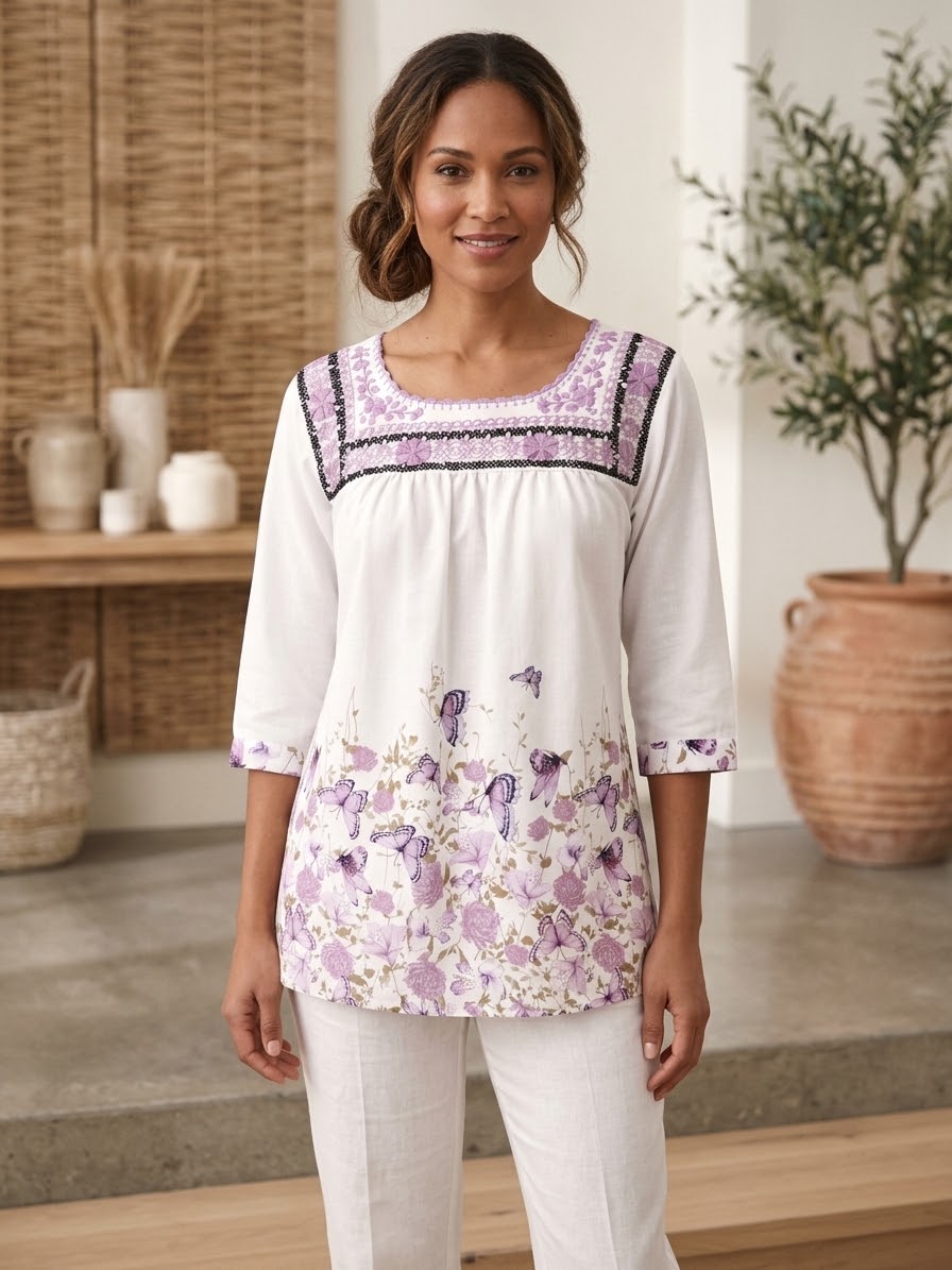 Blusas Deshiladas Estampadas - Modelos Unicos