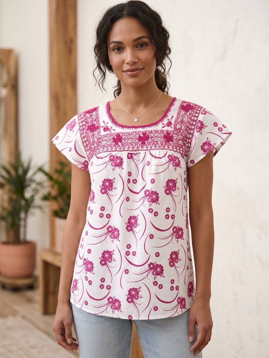 Blusas Deshiladas Estampadas - Modelos Unicos
