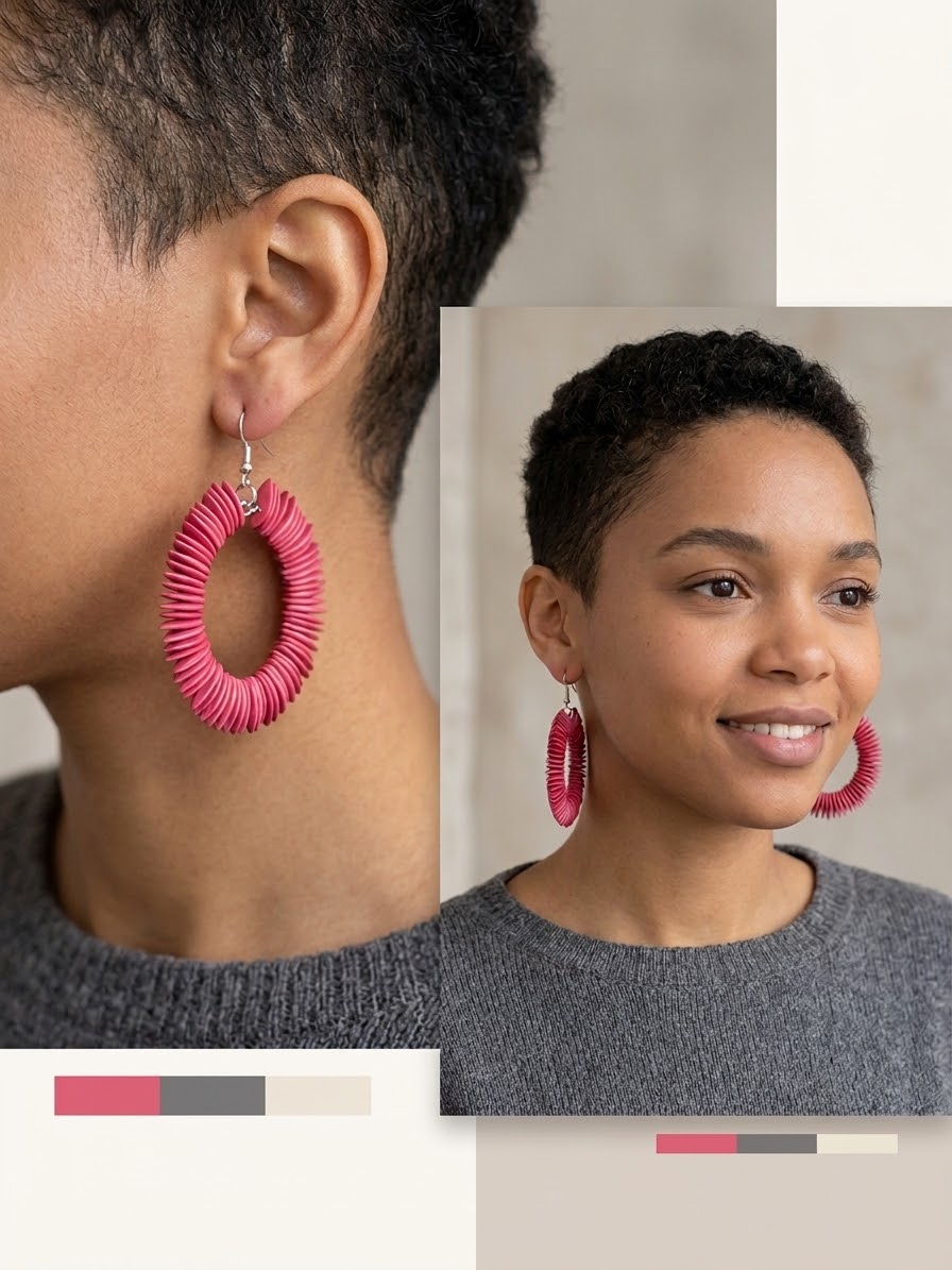 Aretes De Semillas De Melón Oaxaqueños ~ Modelo Único