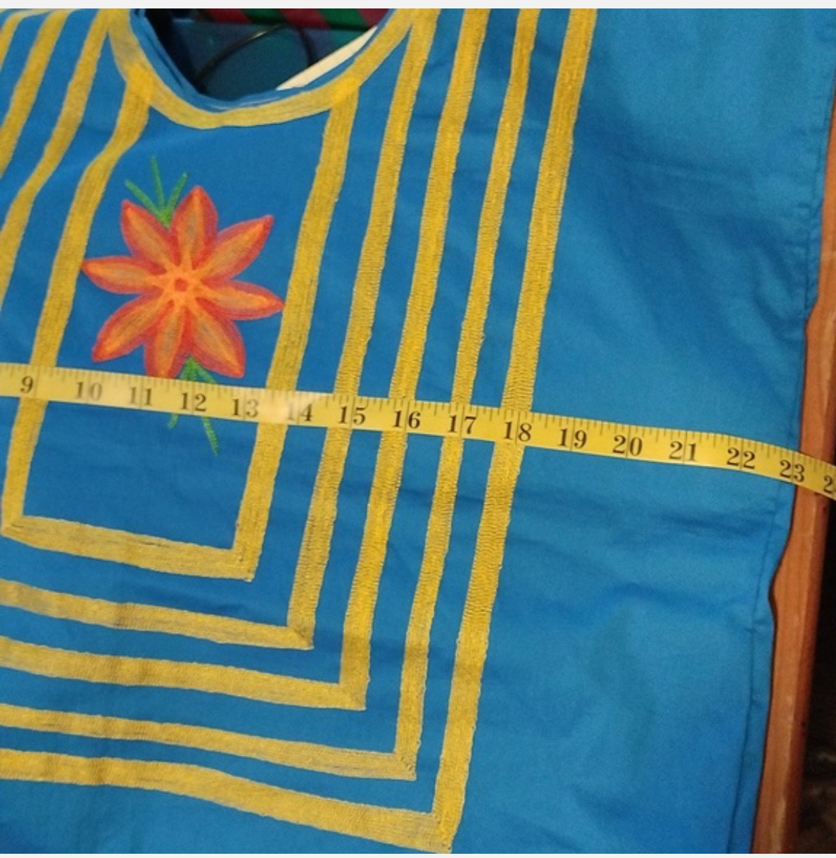 Blusa Oaxaqueña ~Azul Cielo ~Modelo Único