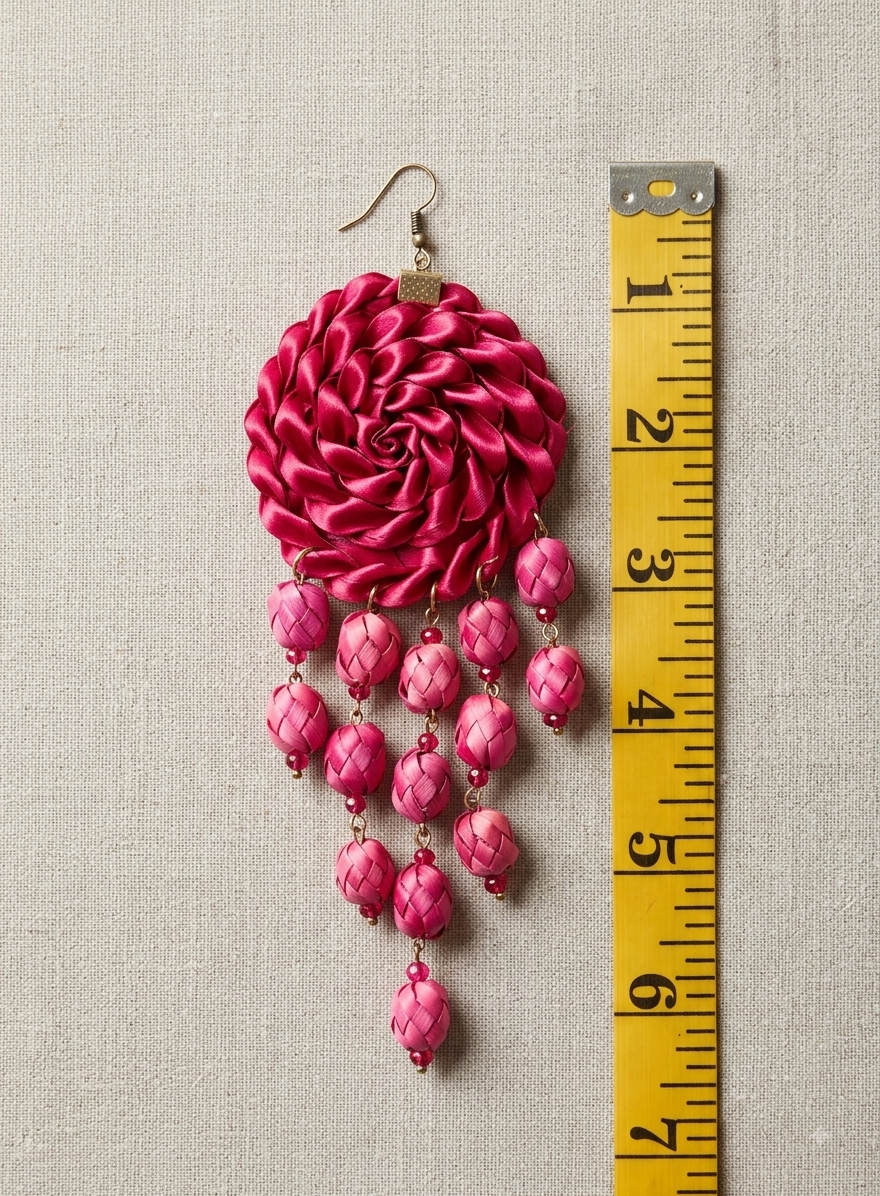 Aretes de Palma Oaxaqueños — Rosa Mexicano