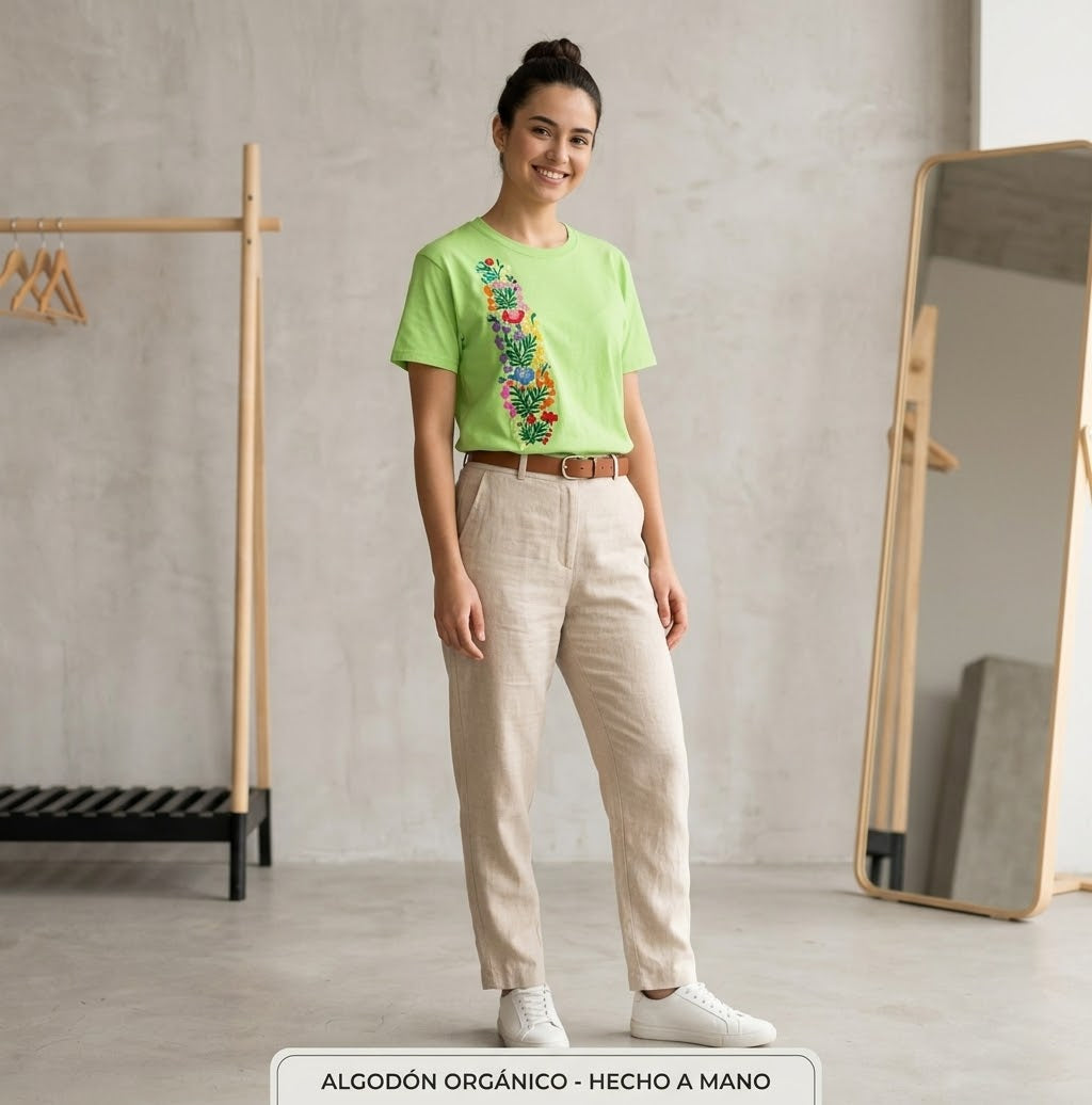 Playera Verde pistache ~Talla Única