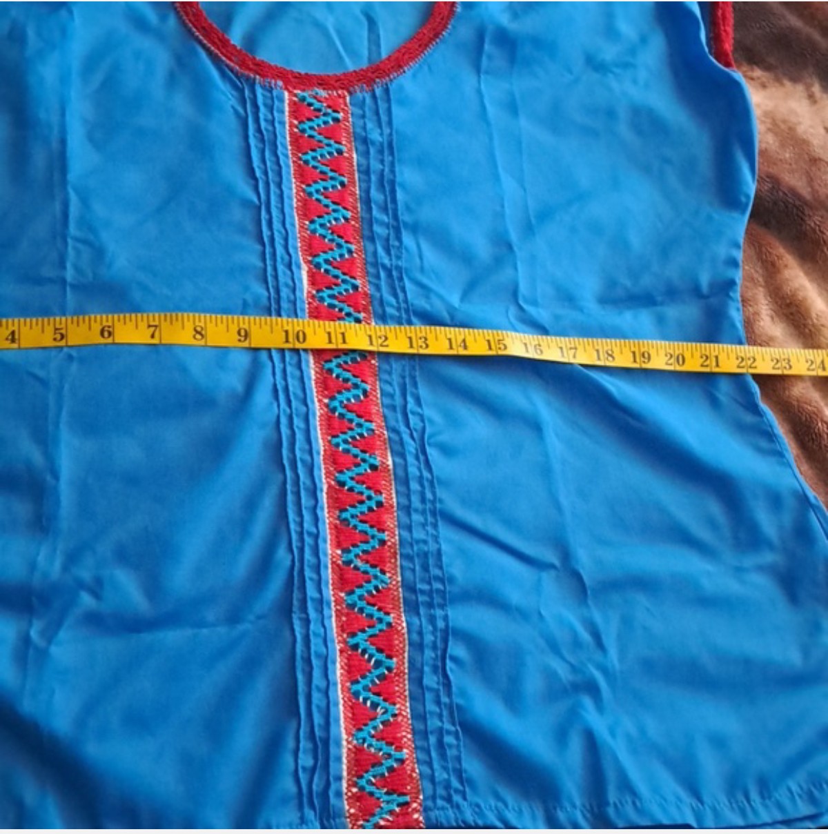 Blusas Deshilandas Oaxaqueñas ~Roja Y Azul